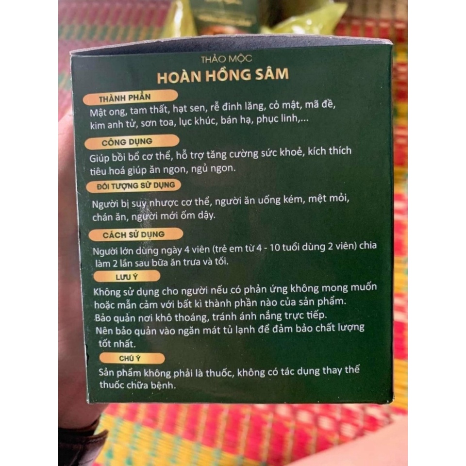 Tăng cân hồng sâm QM hang chinh hang
