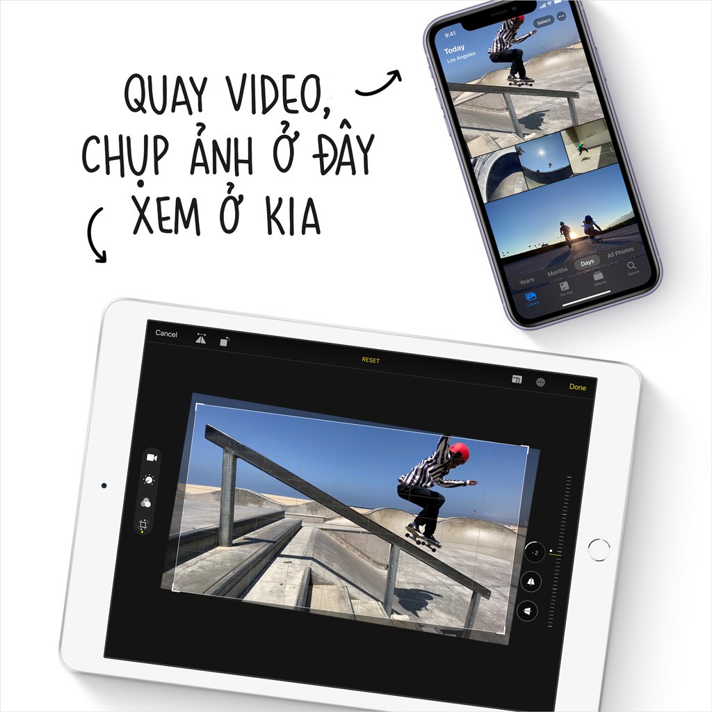 Máy tính bảng Ipad 10.2 inch Gen 8th (2020) Wi-Fi 128GB_MYLF2ZA/A (màu vàng) | BigBuy360 - bigbuy360.vn