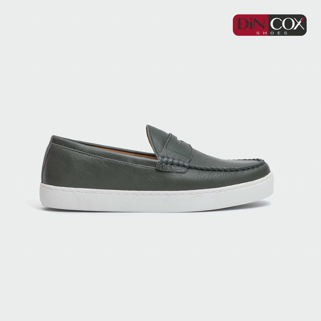 Giày Lười Da LC02 Dark Green Dincox