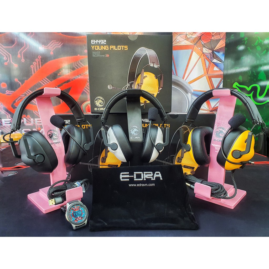 Tai nghe Gaming Phi Công E-DRA EH492 - Thiết kế độc và lạ - Siêu phẩm năm 2020 - Chất âm ngon  - Bảo hành 2 năm