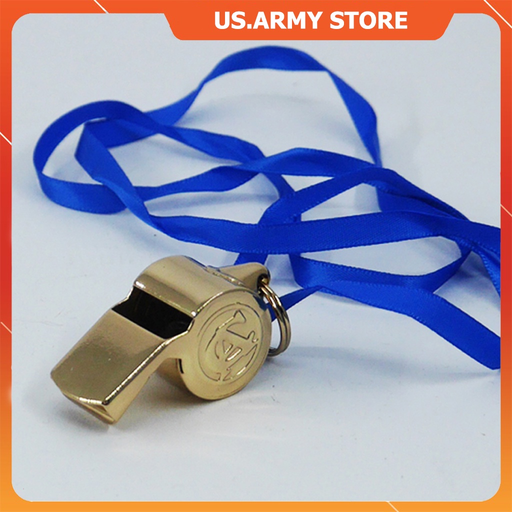 Còi Đồng Thể Thao Cao Cấp US ARMY,Còi Đồng Huấn Luyện Viên, Trọng Tài Tiếng Kêu To Và Vang , Dùng Cho Hoạt Động Thể Thao