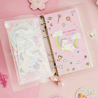 🌸 Set sổ planner unicorn theme đầy đủ phụ kiện