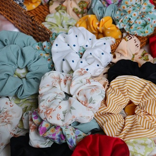 Đồ cột tóc vải scrunchies vải voan lụa các loại