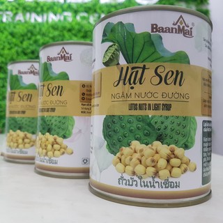 Hạt Sen Ngâm Nước Đường / Hạt Sen Đóng Hộp BAANMAI 560g (BAO BÌ MỚI)
