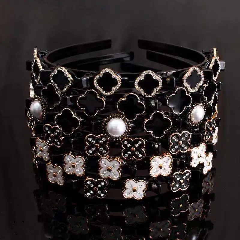 Băng đô nhiều lớp đính đá thời trang Hàn Quốc