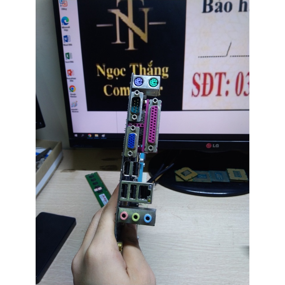 Main Gigabyte  H61 DS2 zin.Main chính hãng bóc máy văn phòng.Main socket 1155