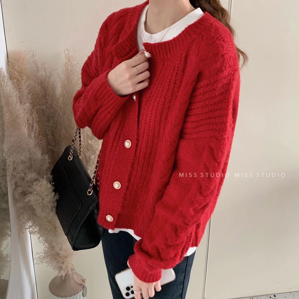 Áo Khoác Len Cardigan Mềm Dáng Rộng Thời Trang Mùa Xuân Cho Nữ 2021 | BigBuy360 - bigbuy360.vn