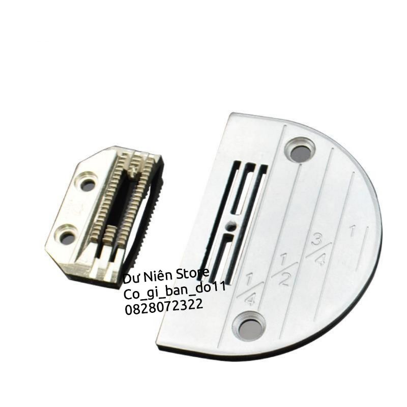 Bộ Bàn Lừa (Răng Cưa) &amp; Mặt Nguyệt Máy May Công Nghiệp 1 Kim 3 Cầu, 4 Cầu.