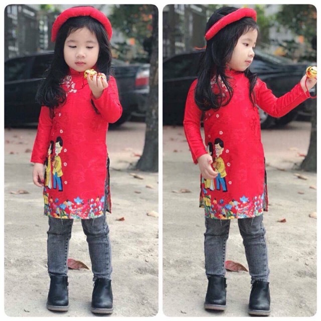 Combo 42 set váy lụa cho bé