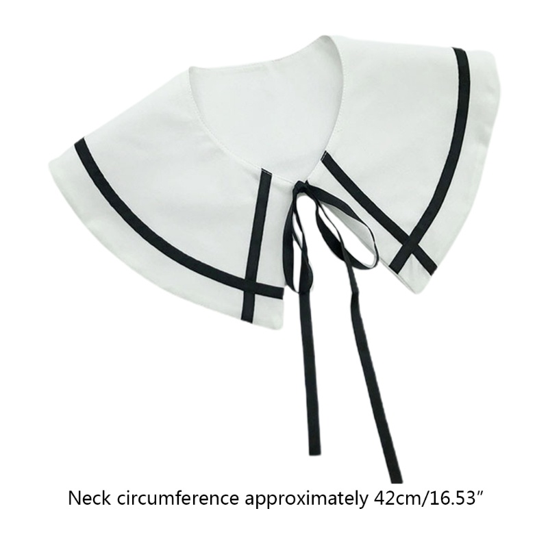 Khăn Choàng Cổ Thắt Nơ Họa Tiết Kẻ Sọc Cho Nữ Sinh