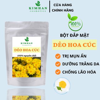 100Gr Bột đắp mặt nạ Bột Dẻo cánh Hoa cúc thiên nhiên organic nguyên chất Handmade