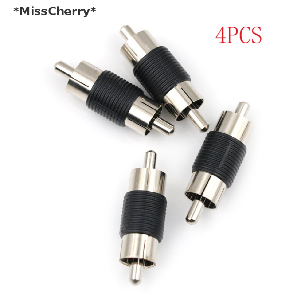 Set 4 Đầu Nối Chuyển Đổi Âm Thanh / Video AV RCA Đầu Cắm Sang Đầu Cắm Chuyên Dụng