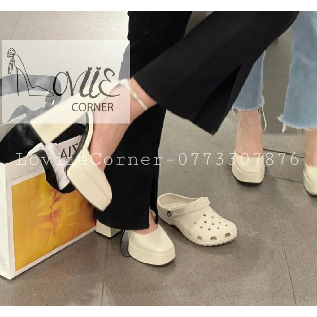 GIÀY THỜI TRANG LOVIIECORNER - SANDAL CAO GÓT BÍT MŨI TRÒN - GUỐC NỮ ĐÚP CAO 13 PHÂN - G221056