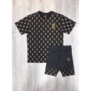 Quần MLB legging ngố Logo B full tag