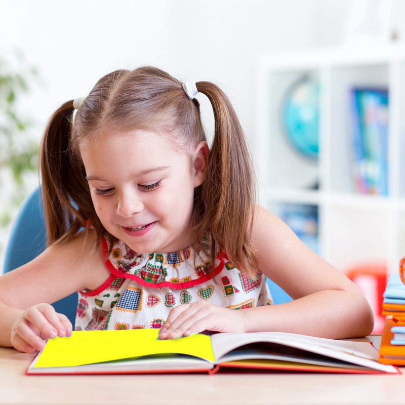 12 cái Lớp phủ màu cho chứng khó đọc , Dải đọc khó đọc cho chứng khó đọc khó đọc Irlens, ADHD và căng thẳng thị giác , 11,7x8,3Inch