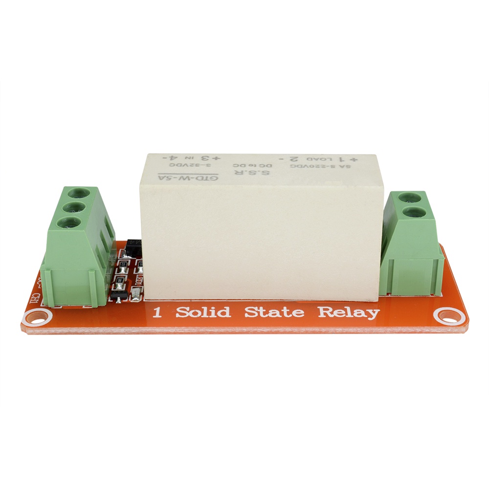 DIYMORE Rơ le trạng thái rắn D3-32V DC 1 kênh SSR 5A 5V 12V chuyên dụng cho Arduino