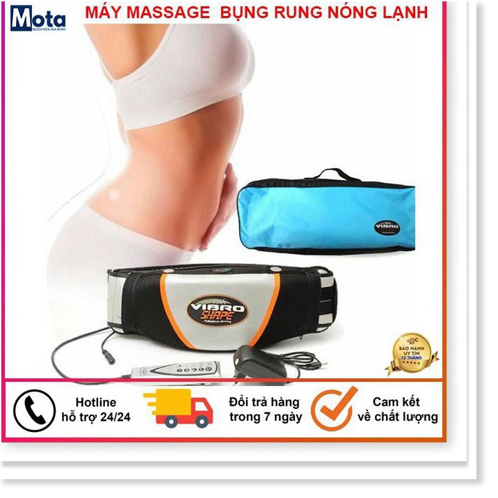 Máy Massage Bụng - Đai massage bụng giảm mỡ Vibro Shape - Chế độ rung nóng hiệu quả nhanh chóng