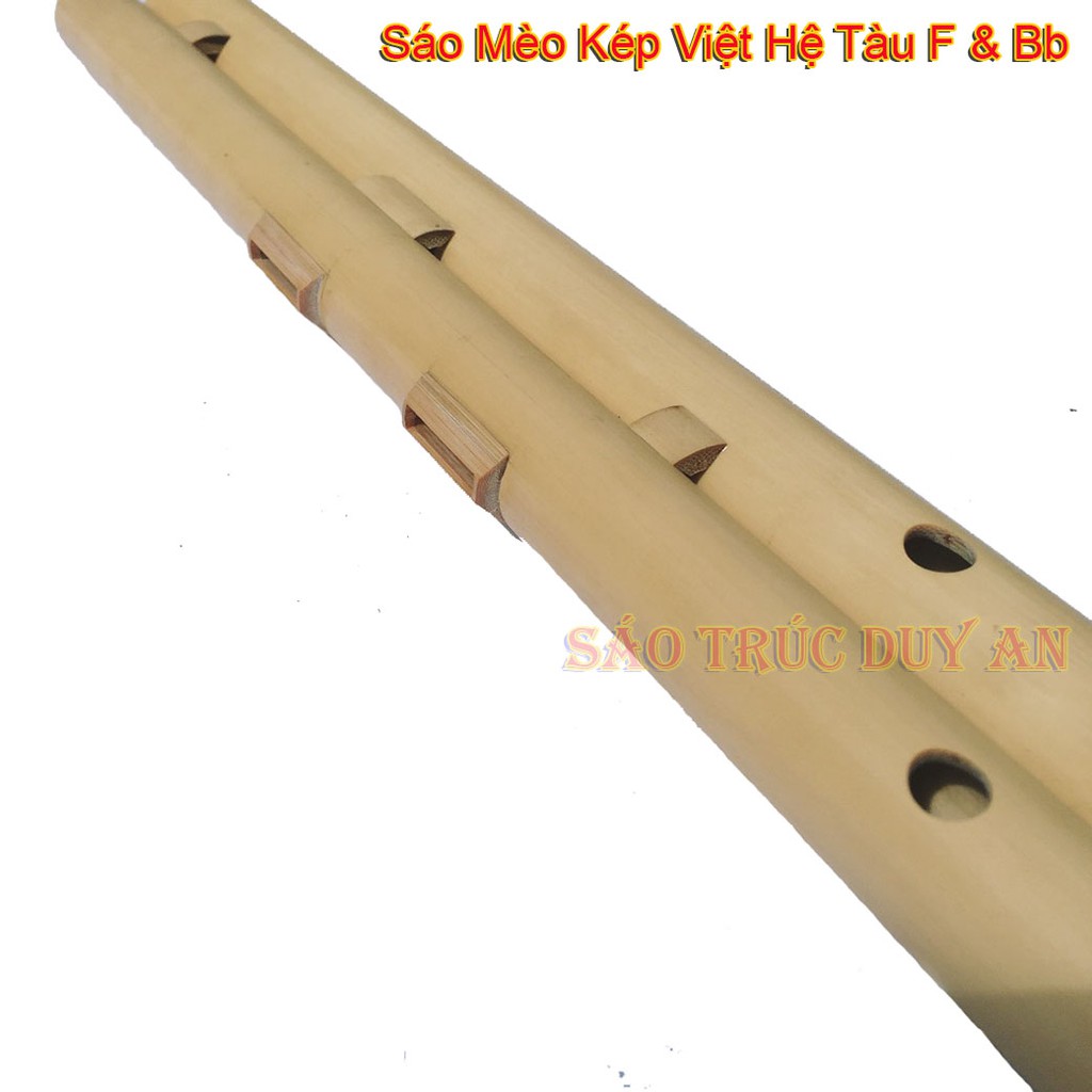 Sáo Mèo Kép Việt Hệ Tàu tông F và Bb - Sáo Trúc Duy AN