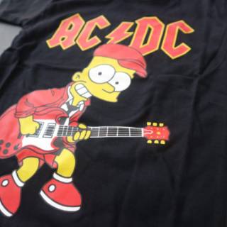Áo thun in hình Simpson ACDC độc đáo cá tính
