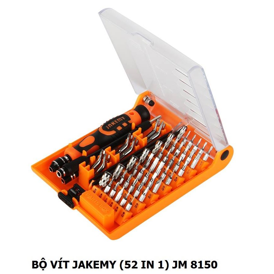 Bộ Tua Vít Đa Năng 54 chi tiết Jakemy JM-8150 (Cam) - Hàng Chính Hãng - Nguyên Seal [SALE LỚN]