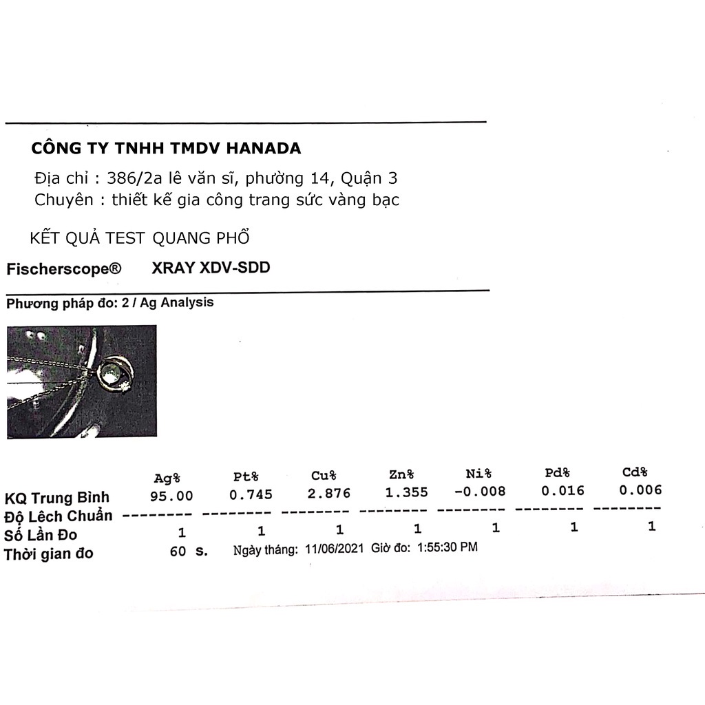 Nhẫn Nữ Bạc 925 Nữa Vòng Đá Đá Lấp Lánh Đơn Giản Hanada 0731 L11