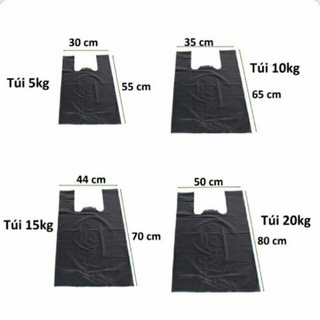 Túi bóng 2 quai đen đựng rác, đóng hàng siêu dai, các loại kích cỡ giá rẻ