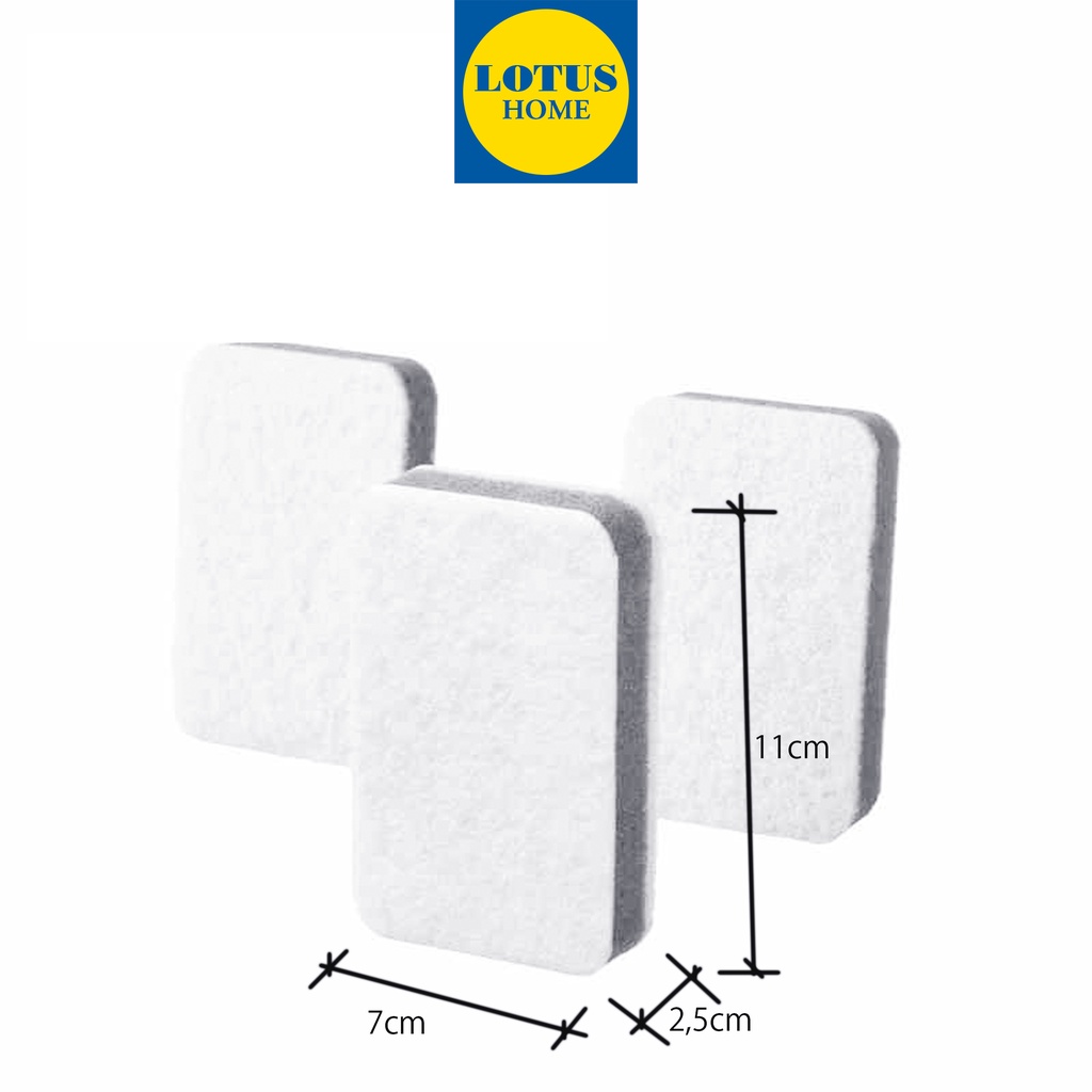 IKEA Bộ 3 miếng bọt biển cọ rửa bát chén đa năng IKEA Svampig