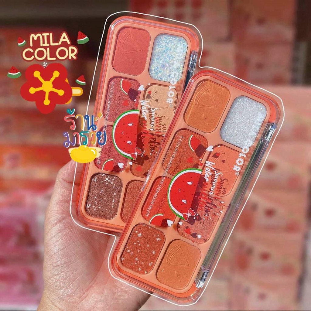 Bảng Mắt & Glitter 8 Ô MILA COLOR Thái Lan | BigBuy360 - bigbuy360.vn
