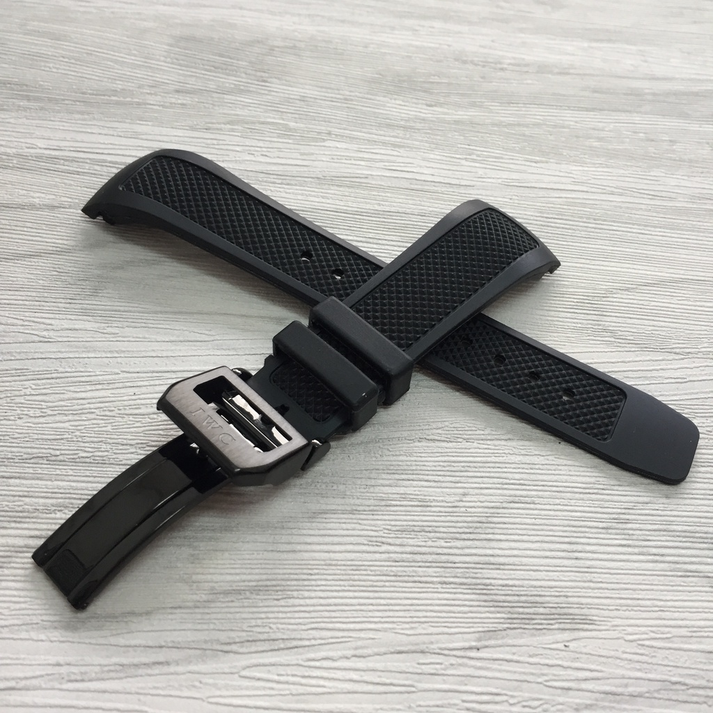 Phù Hợp Dây Đeo Đồng Hồ Bằng Cao Su Silicon Tự Nhiên Chống Thấm Nước Và Mồ Hôi 22mm Cho Iwc