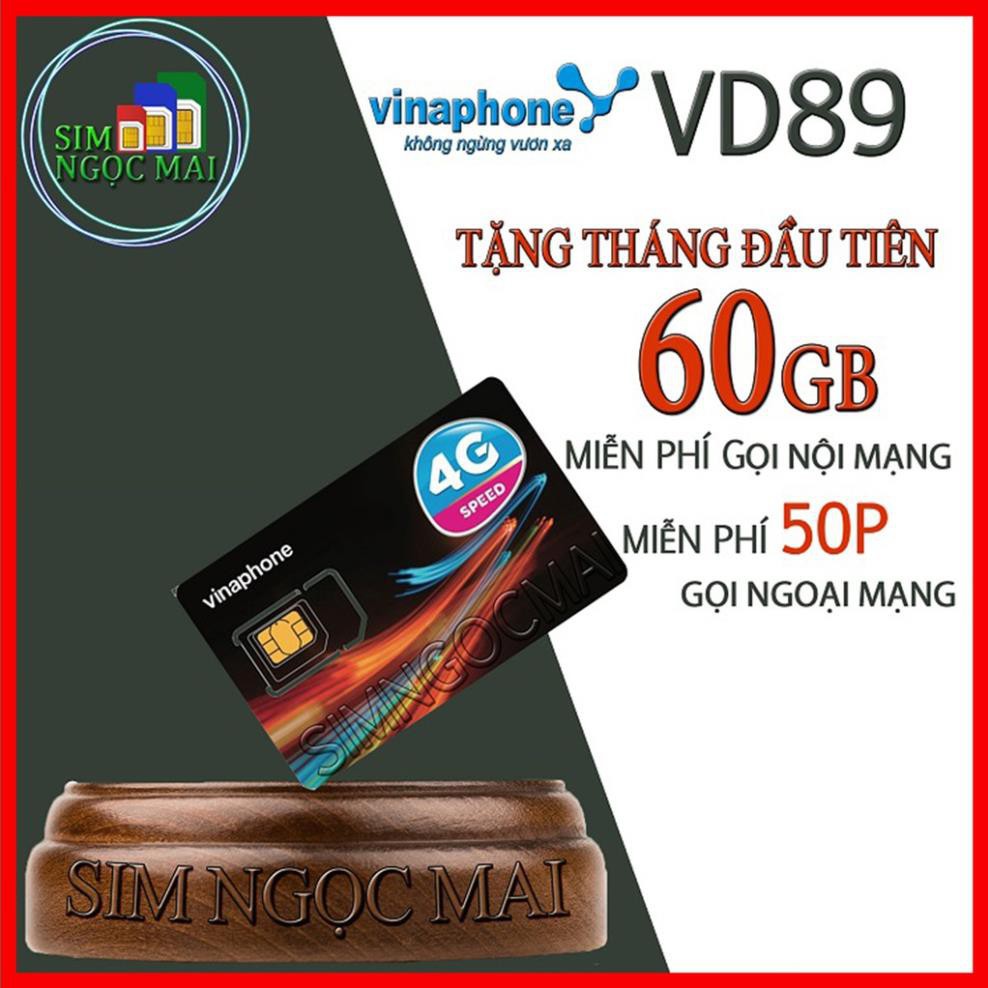 Sim 4G Vinaphone VD89 - Trọn Gói 1 Năm , Miễn Phí 2GB/NGÀY Data, nghe gọi thả ga- Sim Ngọc Mai (giá khai trương )