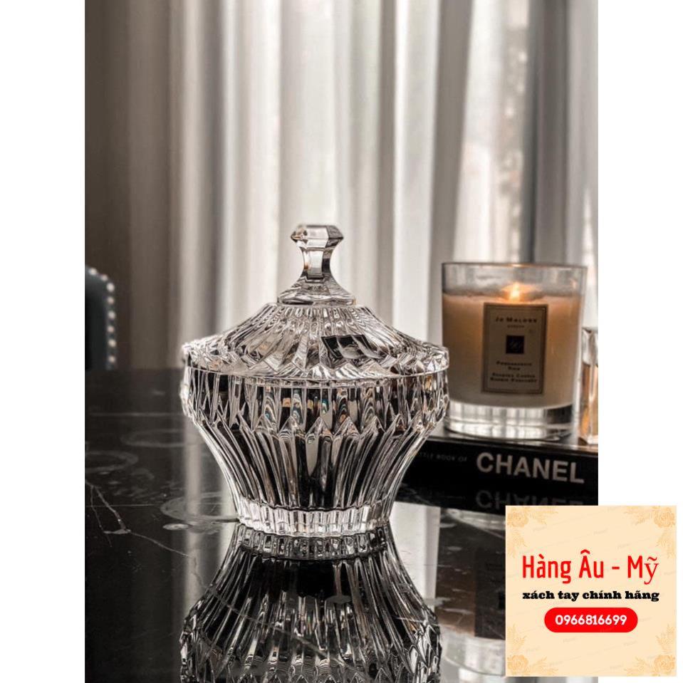 Thố Pha Lê Cao Cấp Rogaska Sang Chảnh CROWN JEWEL Đường Kính 12cm - Cam kết nhập từ Đức