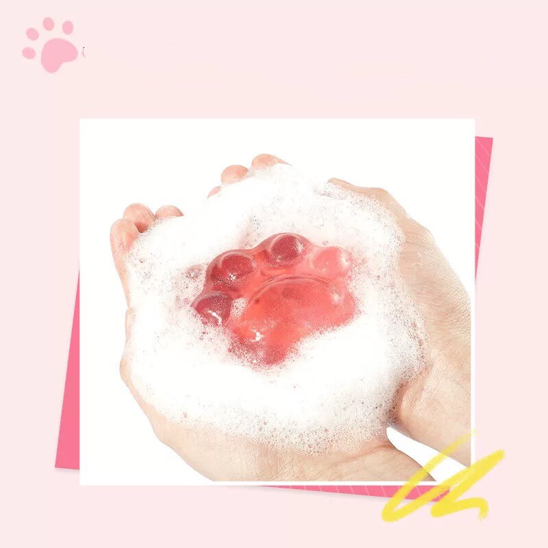 Xà bông Đào dạng thạch giảm thâm và mụn vùng mông NUOSI HAO Amino Acid Cat’s Paw Soap NSIH02