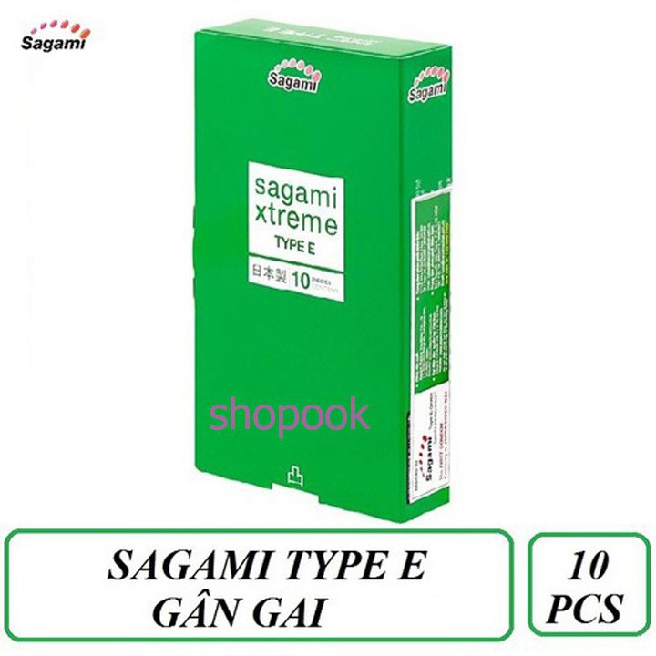 Bao Cao Su SAGAMI XTREME GREEN [CHÍNH HÃNG 100%] [2 HỘP 20 BAO] Gân-Gai-Thắt siêu mỏng Dùng là mê