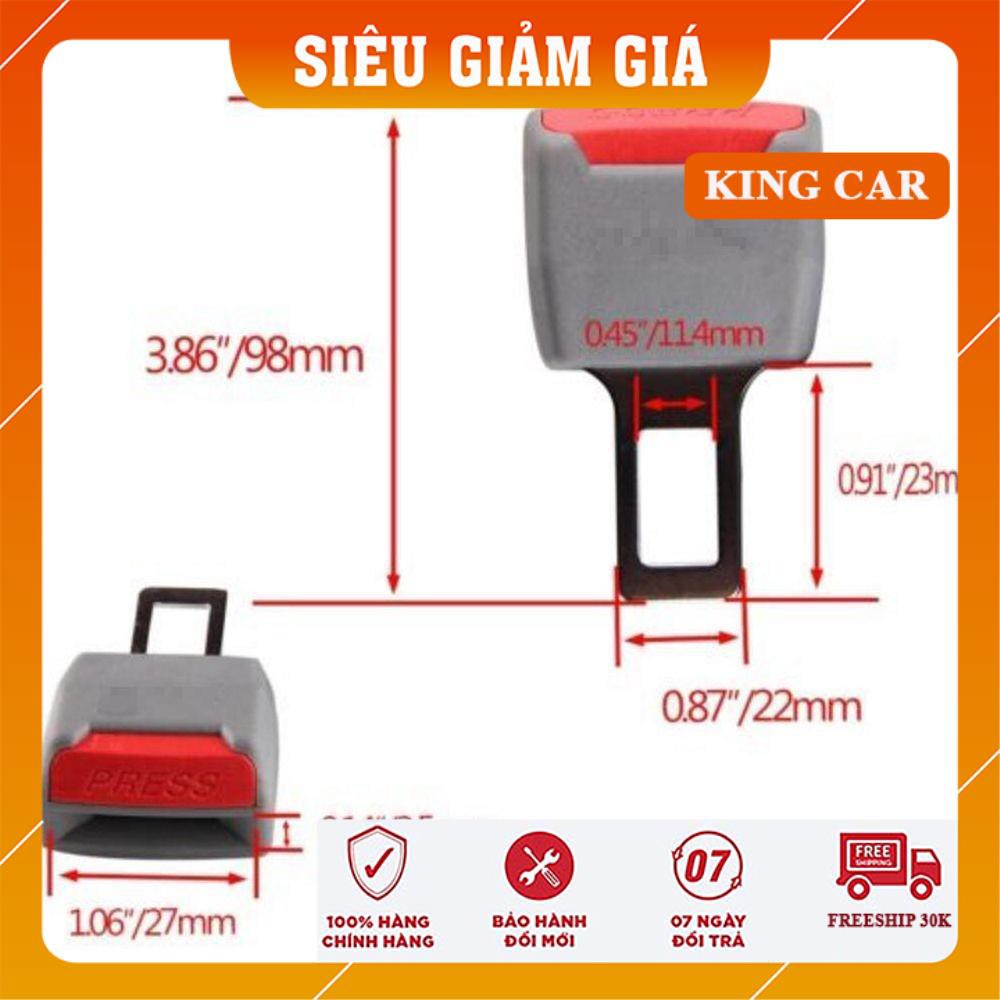 Cặp chốt cắm móc đai an toàn, đầu khóa chốt cắm móc dây an toàn xe ô tô - Shop KingCar