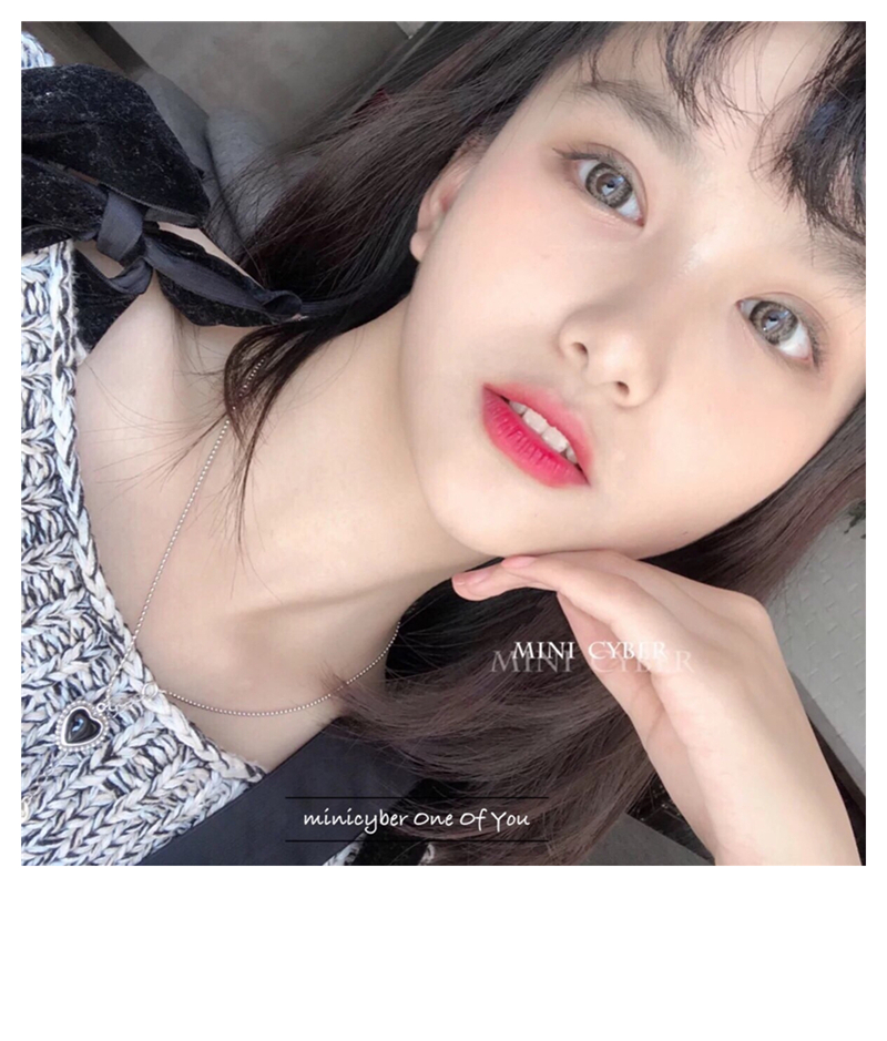 Dây Chuyền Mặt Trái Tim Màu Đen Phong Cách Hàn Quốc 22535