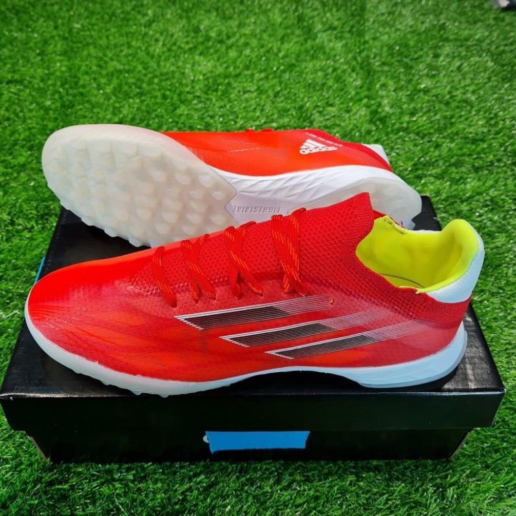 ️⚽ (Có Bảo Hành) Siêu phẩm Adidas speedflow đỏ TF | giày bóng đá sân nhân tạo