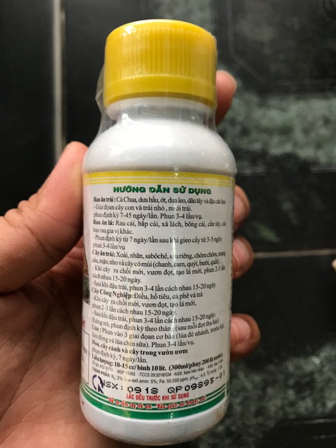 Phân bón lá Amino Quelant Fe - Giúp xanh lá - lọ 100ml