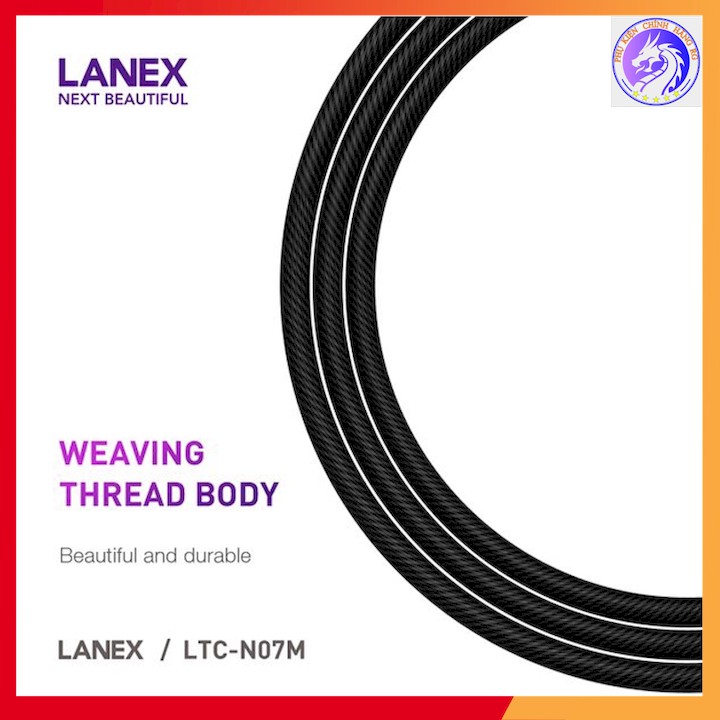 CÁP SẠC NHANH DÂY DÙ MICRO USB 2.1A LANEX LTC-N07M - DÀI 1.0M