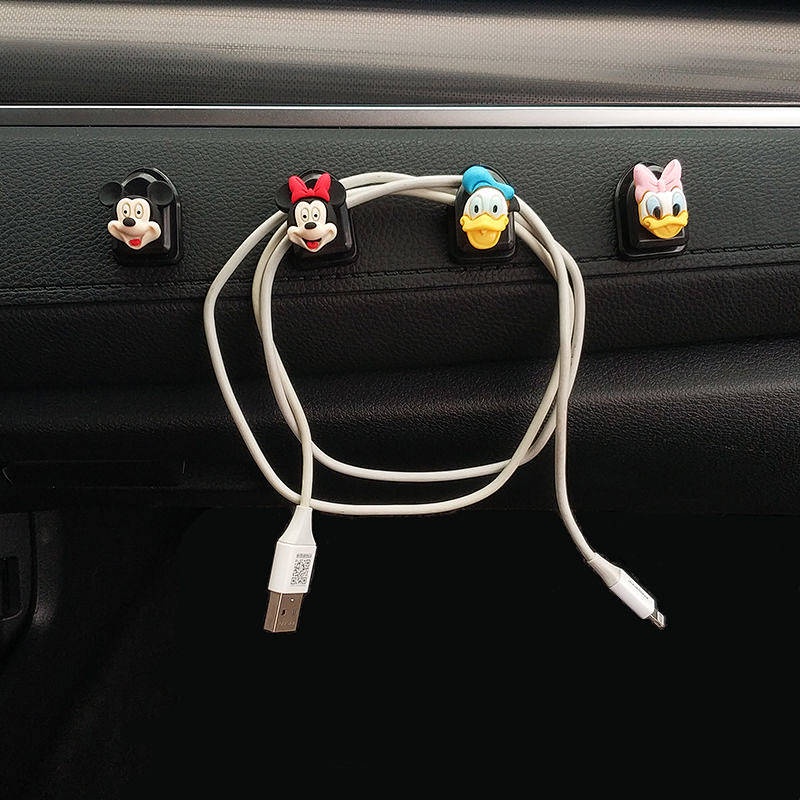 Móc treo đồ gắn phía trước xe hơi hình hoạt hình đa năng tiện dụng