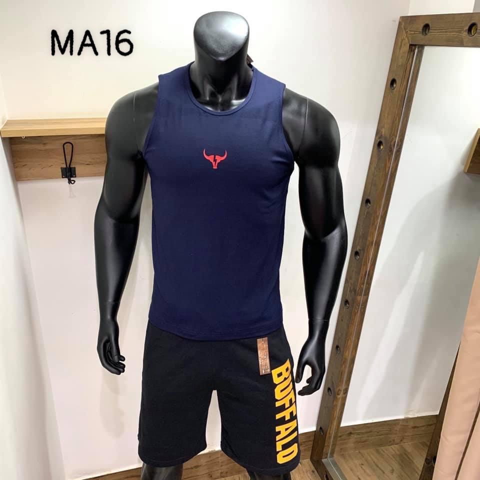 SALE Áo ba lỗ UNisex Áo ba lỗ Logo Trâu đỏ MA16