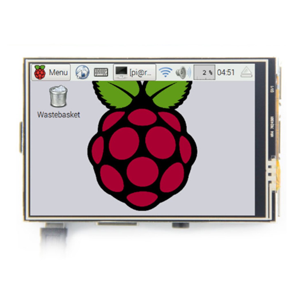 Màn hình cảm ứng LCD TFT 3.5" với bút cảm ứng cho Raspberry Pi 2 Pi 3 + và vỏ bọc trong suốt