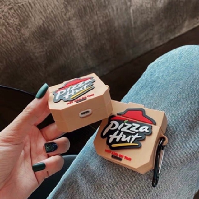 Case airpods 1/2 bánh pizza hút (lấy tương tác)