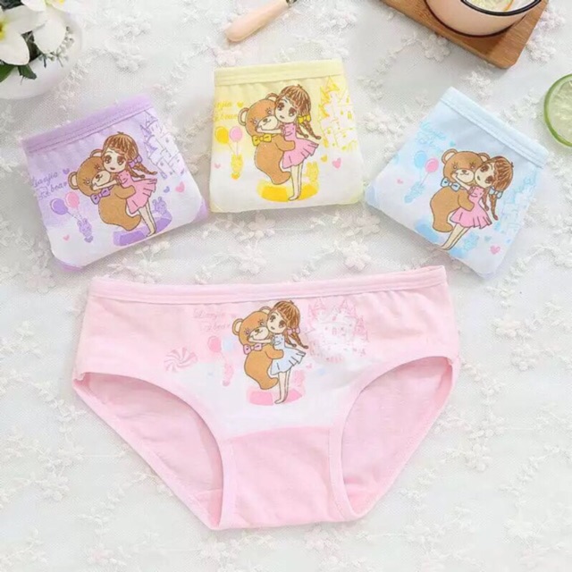 Combo 4 quần chip bé gái 