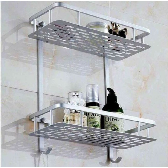 Kệ để đồ nhà tắm bếp 2 tầng