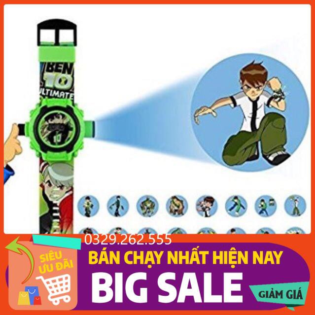 (FreeShip) Đồng hồ Ben 10 chiếu hình nhân vật 3D siêu hot