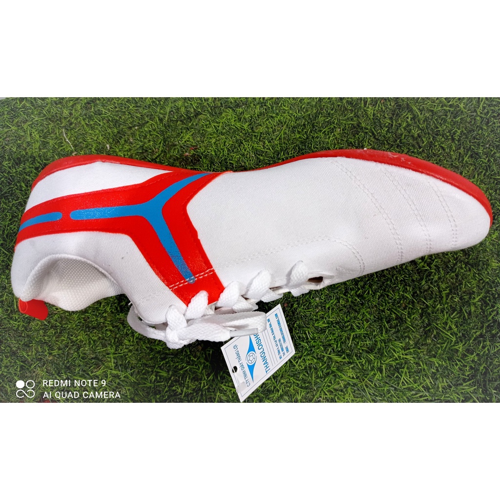 Giày bóng đá THANGLOISHOES ,giày vải vá da  cao cấp khâu full đế, bảng size trên ảnh