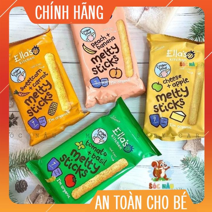 Bánh Ăn Dặm Ella Kitchen Sticks Cho Bé Ăn Dặm Từ 7m. date t10,11,12-2022