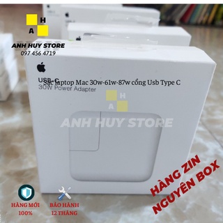 Sạc laptop - adapter mac b00k 30w-61w-87w cổng usb type c a1718