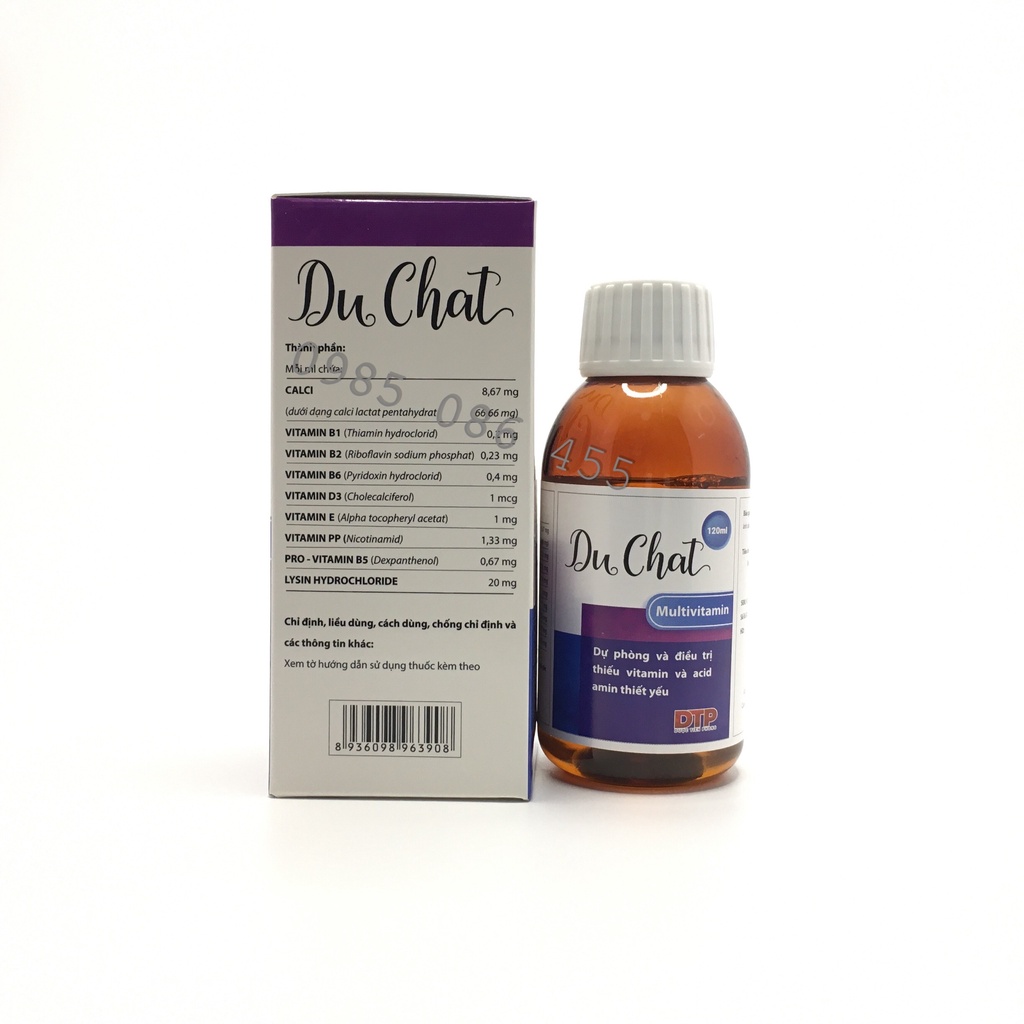 DuChat lọ 120ml - giúp bổ sung calci và vitamin thiết yếu cho bé