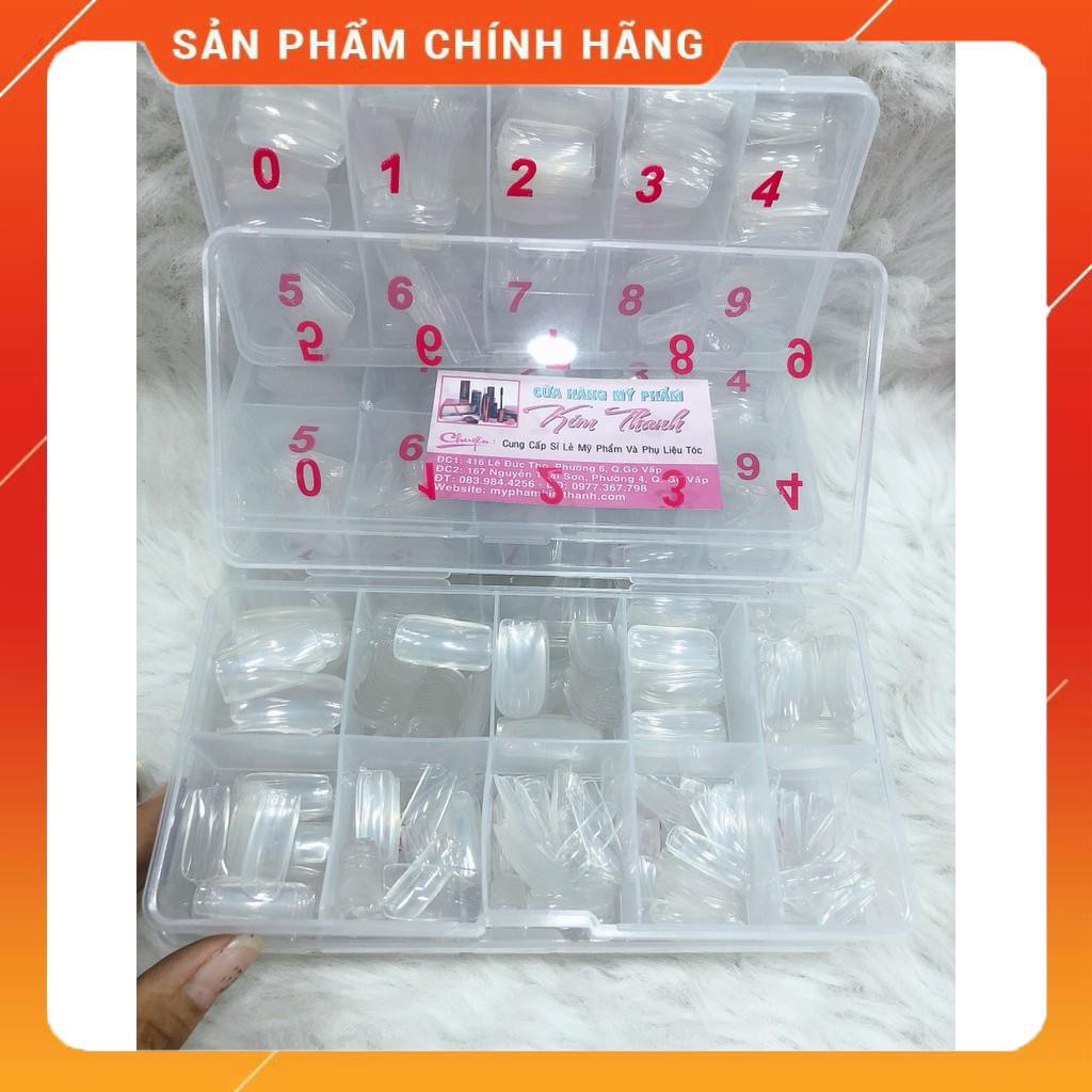 Móng giả đắp trong suốt 10 ô size từ 0 đến 9